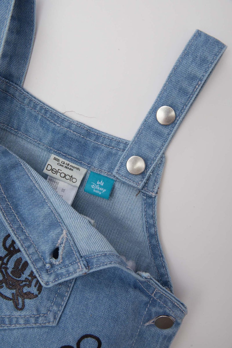 DeFacto Blue BabyGirl Baby Girl Disney Mickey & Minnie Denim Dress Casual - Image 5